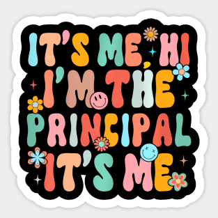 Its Me Hi Im The Principal Teacher Women Back To School Sticker